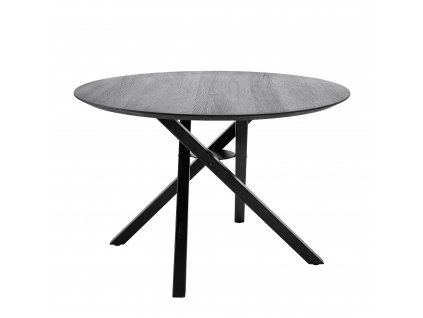 Jídelní stůl Connor, černý, FSC, dub - 82048765