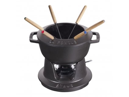 Staub Fondue sada 18 cm/1,65l černá, 14001823