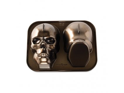 Nordic Ware forma na bábovku lebka, bronzová, 88448