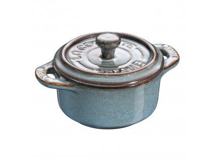 Staub Cocotte Mini keramická zapékací forma 10 cm/0,2 l, antická modrá, 40512-000