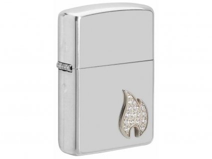 Zapalovač Zippo Sterling Silver Flame Emblem - 28027