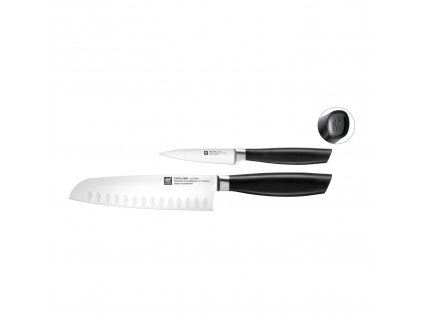 Zwilling All Star sada 2 nožů, Santoku nůž 18 cm a špikovací nůž 10 cm, 33760-001