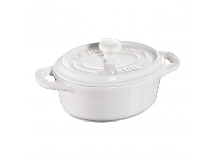 Staub Cocotte Mini keramická zapékací forma 11 cm/0,2 l, bílá, 40511-089