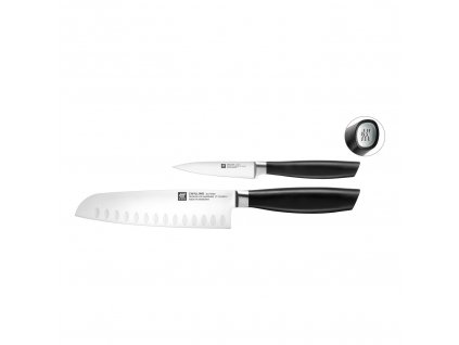 Zwilling All Star sada 2 nožů, Santoku nůž 18 cm a špikovací nůž 10 cm, 33780-001