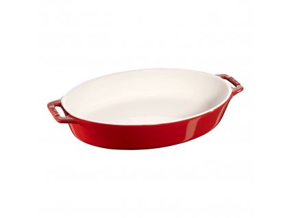 Staub keramická zapékací mísa oválná 30 cm/2,3 l višňová, 40510-806