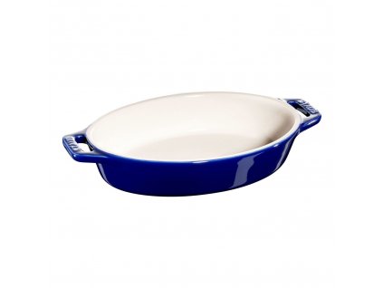 Staub keramická zapékací mísa oválná 17 cm/0,4 l tmavě modrá, 40511-154