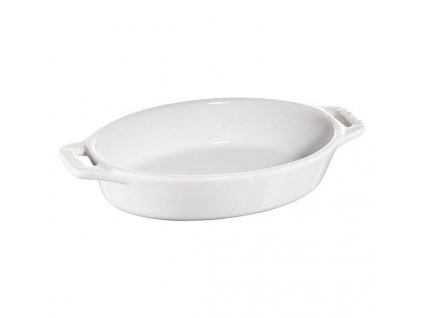 Staub keramická zapékací mísa oválná 17 cm/0,4 l bílá, 40511-155