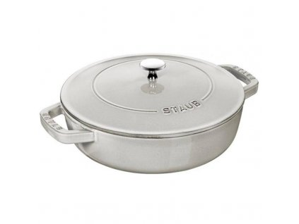 Staub Chistera kastrol s poklicí 28 cm/3,7 l bílá lanýžová, 126128107