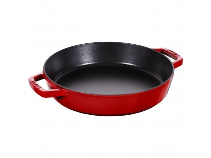 Staub litinová pánev se dvěma úchyty 26 cm, višňová, 12232606