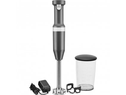 KitchenAid bezdrátový tyčový mixér, tmavě šedá, 5KHBBV53EDG