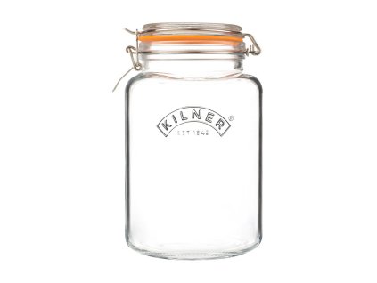 Kilner Clip Top zavařovací sklenice s klipem, hranatá, 3 l, 0025.079