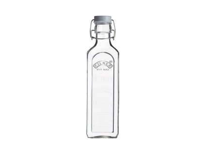 Kilner Clip Top skleněná láhev s klipem, hranatá, 0,6 l, 0025.006