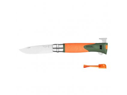 Opinel Explore N°12 multifunkční nůž s odstraňovačem klíšťat 10 cm, oranžová, 002454