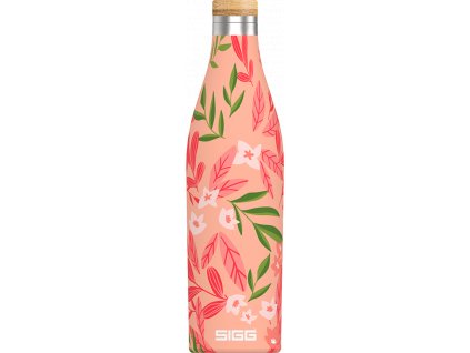 Sigg Meridian Sumatra dvoustěnná nerezová láhev na vodu 500 ml, flowers, 8970.80
