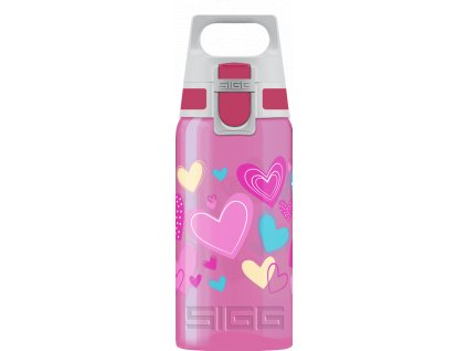 Sigg Viva One dětská láhev na pití 500 ml, hearts, 8686.00