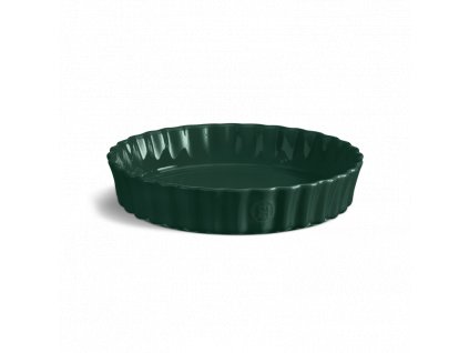 Emile Henry hluboká koláčová forma 28 cm, cedrově zelená, 076028