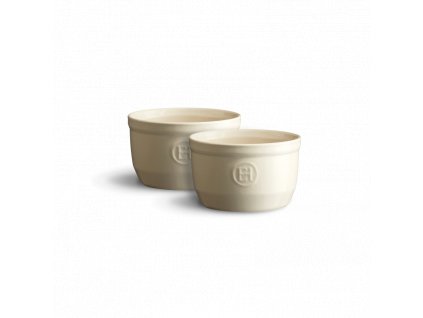 Emile Henry sada 2 ks ramekin 10 cm, slonová kost, 024010