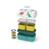 Monbento Tresor dětský svačinový box 0,8 l, blue dino, 17014120