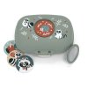 Monbento Gram dětský svačinový box 0,6 l, green raccoon, 16014073