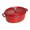 Staub Cocotte hrnec oválný 31 cm/5,5 l višňová, 1103106