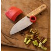 Opinel Le Petit Chef dětský kuchařský nůž a chránič prstů, červená, 001744