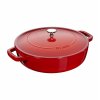 Staub Chistera kastrol s poklicí 24 cm/2,4 l višňová, 12612406