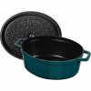 Staub Cocotte hrnec oválný 31 cm/5,5 l mořská modř, 1103137