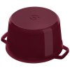 Staub Cocotte hrnec vysoký kulatý 24 cm/4,8 l bordeaux, 125024808