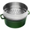 Staub Cocotte hrnec kulatý s napařovací vložkou 26 cm/5,2 l bazalková, 1133885