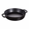 Staub litinová pánev se dvěma úchyty 26 cm, černá, 12232623
