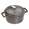 Staub Cocotte hrnec kulatý 22 cm/2,6 l šedý, 1102218