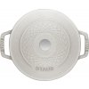 Staub Cocotte Twist hrnec kulatý 24 cm/4 l bílá lanýžová, 1023541
