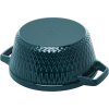 Staub Cocotte Twist hrnec kulatý 24 cm/4 l mořská modř, 	1023546