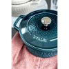 Staub Cocotte Twist hrnec kulatý 24 cm/4 l mořská modř, 	1023546
