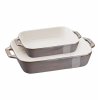 Staub zapékací keramické mísy, 2 ks, antická šedá, 40511-922