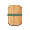 Black+Blum svačinový box s bambusovým víkem 1,25 l, olive, BAM-SB-L010