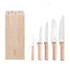 Opinel Parallele bukový blok s noži 6 ks, 002403