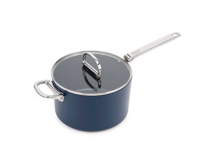 Panvica Joseph Joseph Space s nepriľnavým keramickým povrchom a pokrievkou 23 cm/5,1 l, modrá, 45039