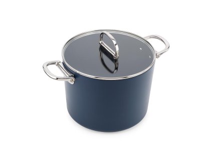 Joseph Joseph Space hrniec s nepriľnavým keramickým povrchom a pokrievkou 25 cm/8,1 l, modrý, 45045
