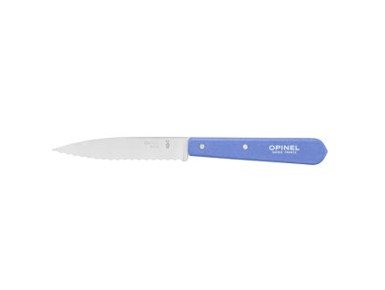 Nôž Opinel Les Essentiels N°113 so zúbkovaným ostrím 10 cm, modrý, 001922