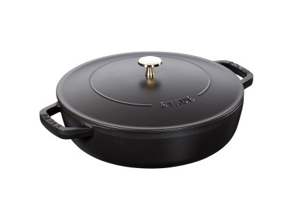 Kastról Chistera, soté panvica so samotesniacim vekom 28 cm/3,7 l, čierny