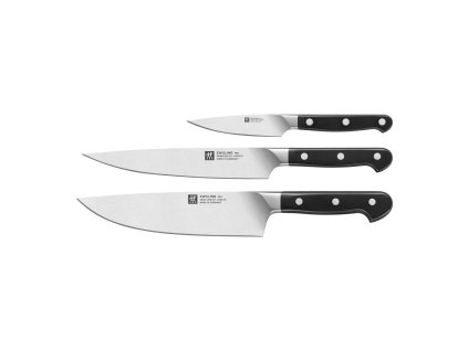 Zwilling Pro sada nožov 3 ks, kuchársky nôž 20 cm, nôž na krájanie 20 cm, nôž na špíz 10 cm, 38430-007