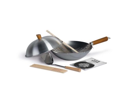 Súprava wok Ken Hom Classic z uhlíkovej ocele 31 cm, KH331103