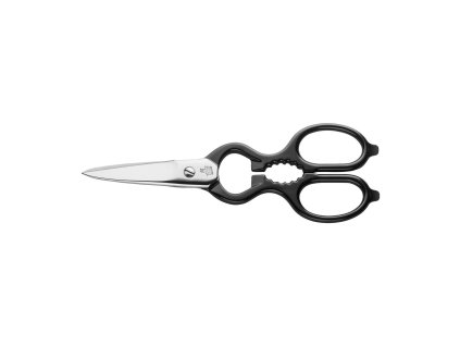 Univerzálne kuchynské nožnice Zwilling z nehrdzavejúcej ocele, čierne, 43927-200