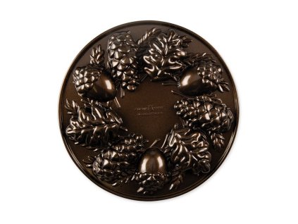 Okrúhla forma na pečenie Nordic Ware Autumn, bronzová, 94148