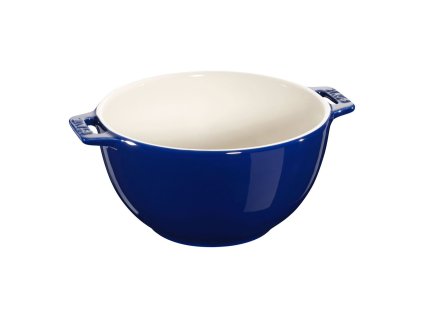 Keramická servírovacia miska Staub okrúhla 18 cm/1,4 l tmavomodrá, 40511-453