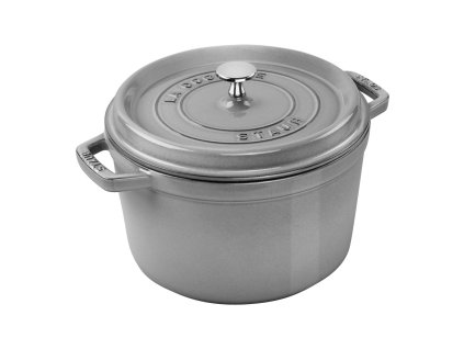 Staub Cocotte vysoký okrúhly hrniec 24 cm/4,8 l sivý, 12502418