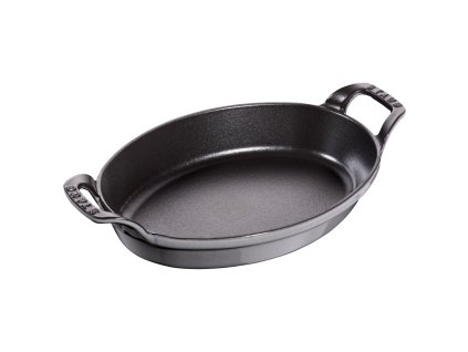 Staub liatinový oválny pekáč 24 cm/1 l, sivý, 40509-562