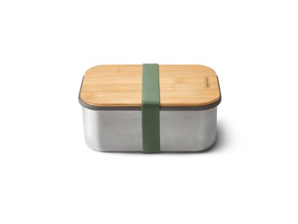 Box na občerstvenie Black+Blum s bambusovým vekom 1,25 l, olivový, BAM-SB-L010
