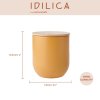 Dóza na uskladnenie KitchenCraft Idilica 0,45 l, žltá, IDCANSMLYEL